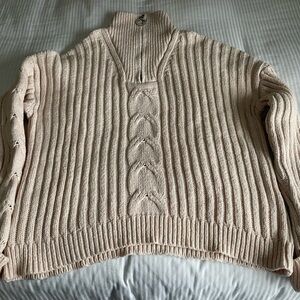 VENUS Light Soft Pink Cowl Neck Sweater XL